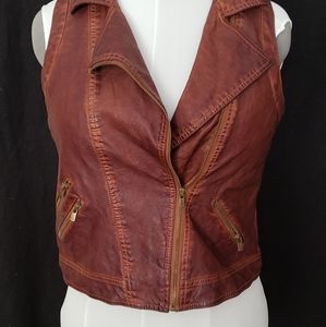 Leather vest